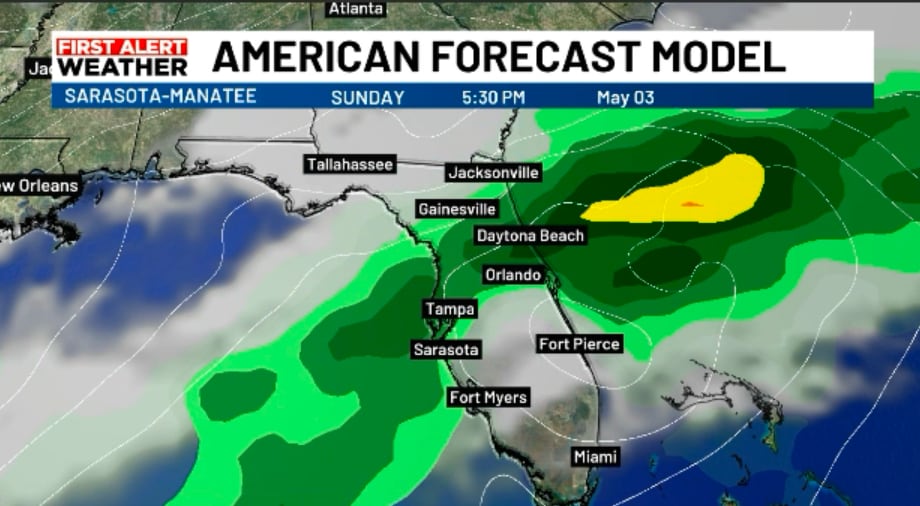 A warm and dry stretch in the forecast, then weekend rain