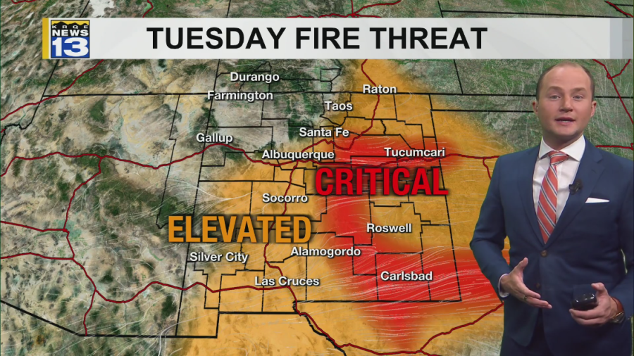 Breezy winds keep fire danger elevated until late week storm