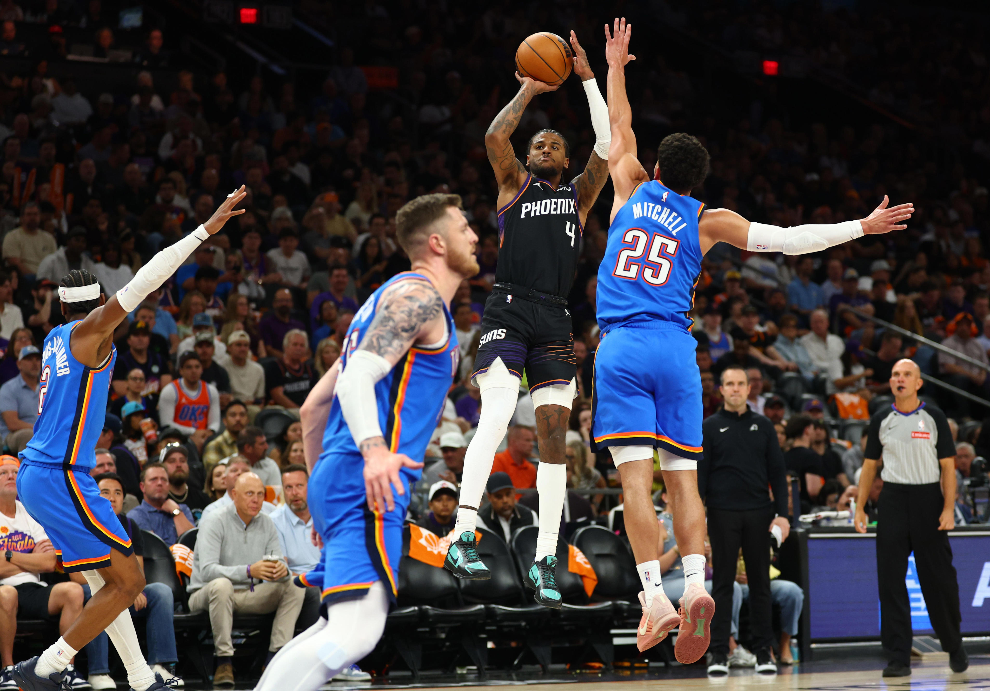 Player grades: Thunder complete sweep with 131-122 Game 4 win over Suns