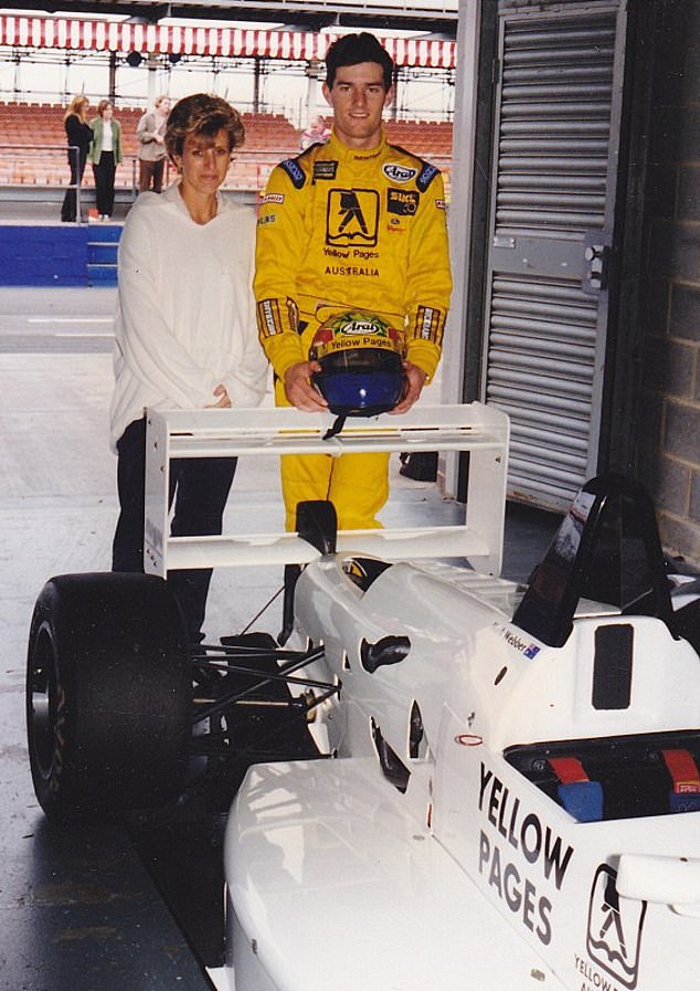 F1 legend Mark Webber steps out on a very rare public outing with his ...