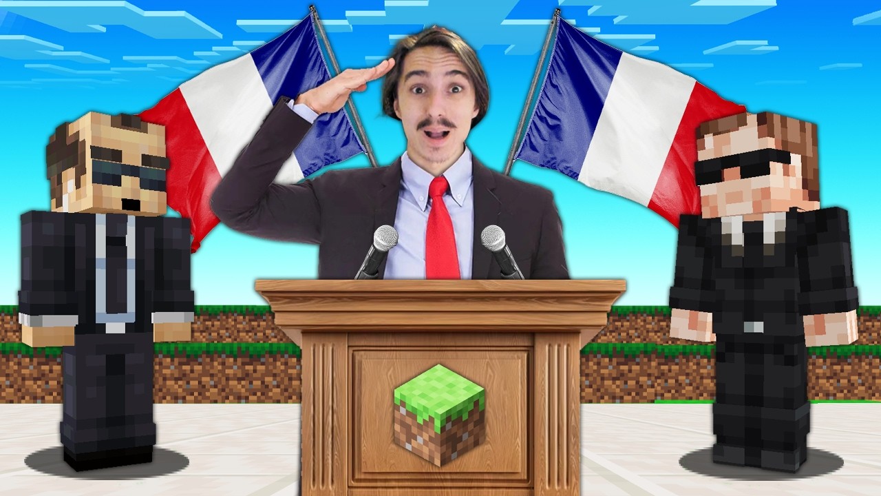 Je suis devenu président sur Minecraft!