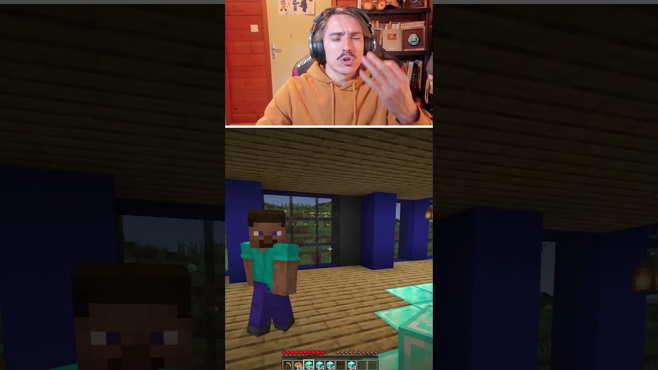 Steve est trop réaliste sur Minecraft! #minecraft #shorts