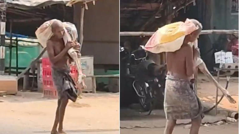 Humanity got buried: Netizens react as tribal man carries dug-up sister ...