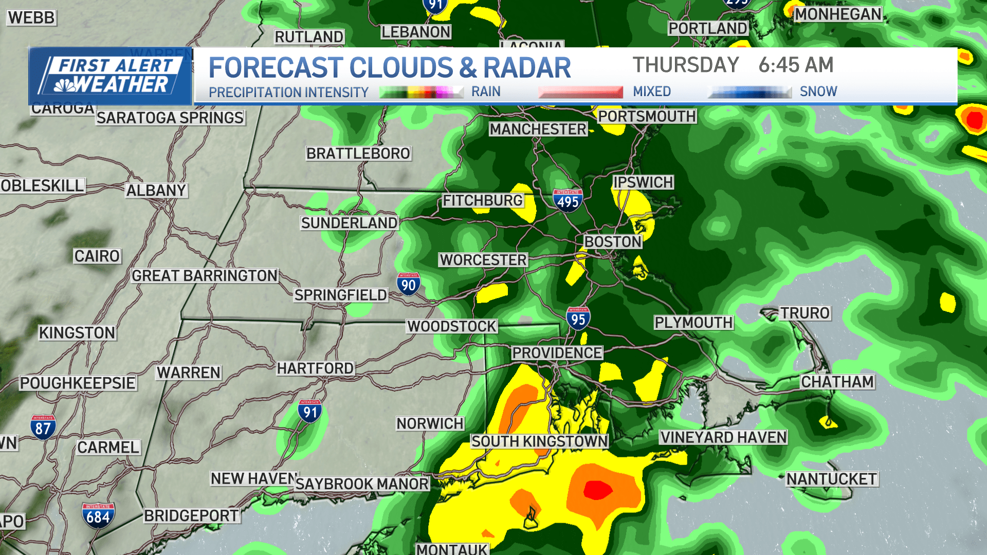 Slightly cooler Tuesday as New England braces for a soaking on the way