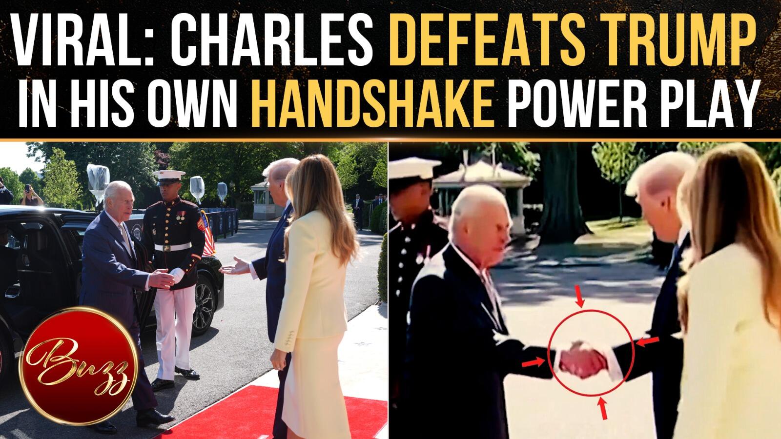 Trump’s handshake power move backfires as King Charles refuses to yield