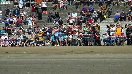 Babs returns to Pendine Sands 100 years after setting world record