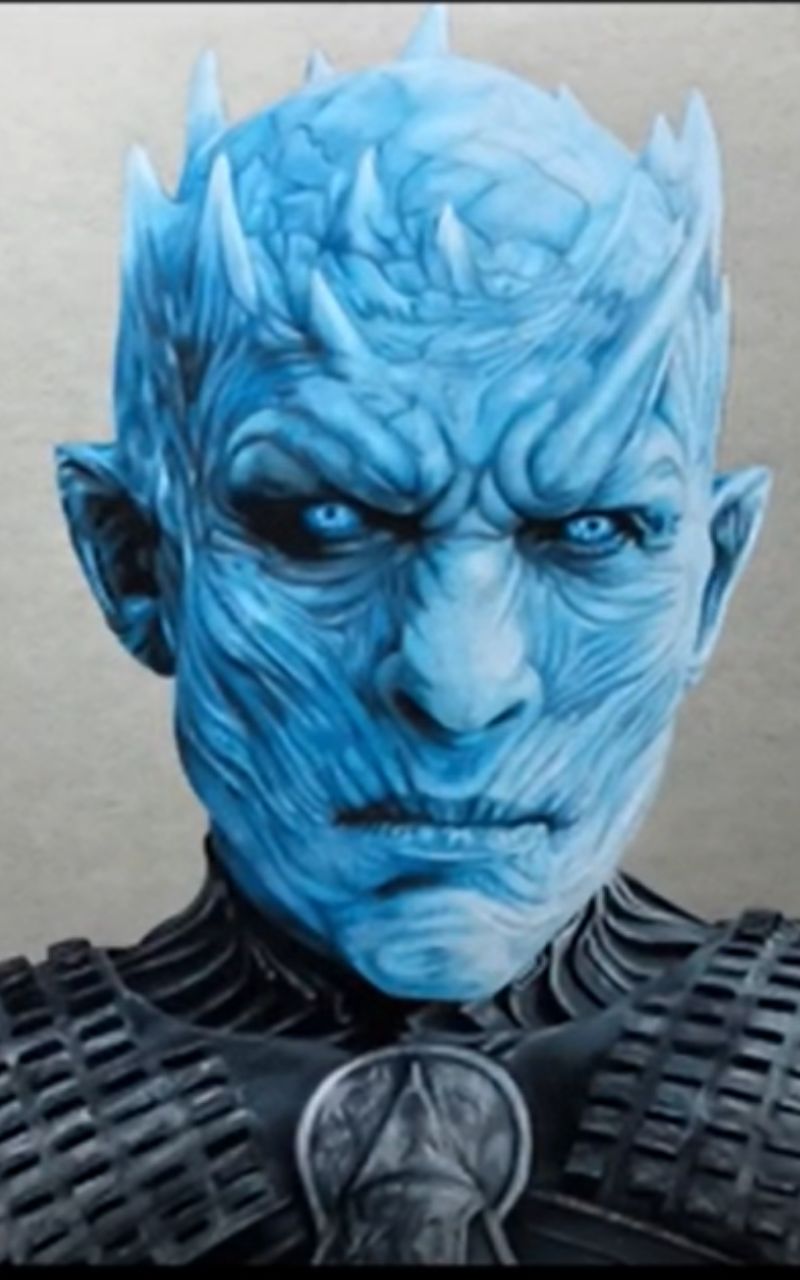 Drawing the Night King from Game of Thrones step by step