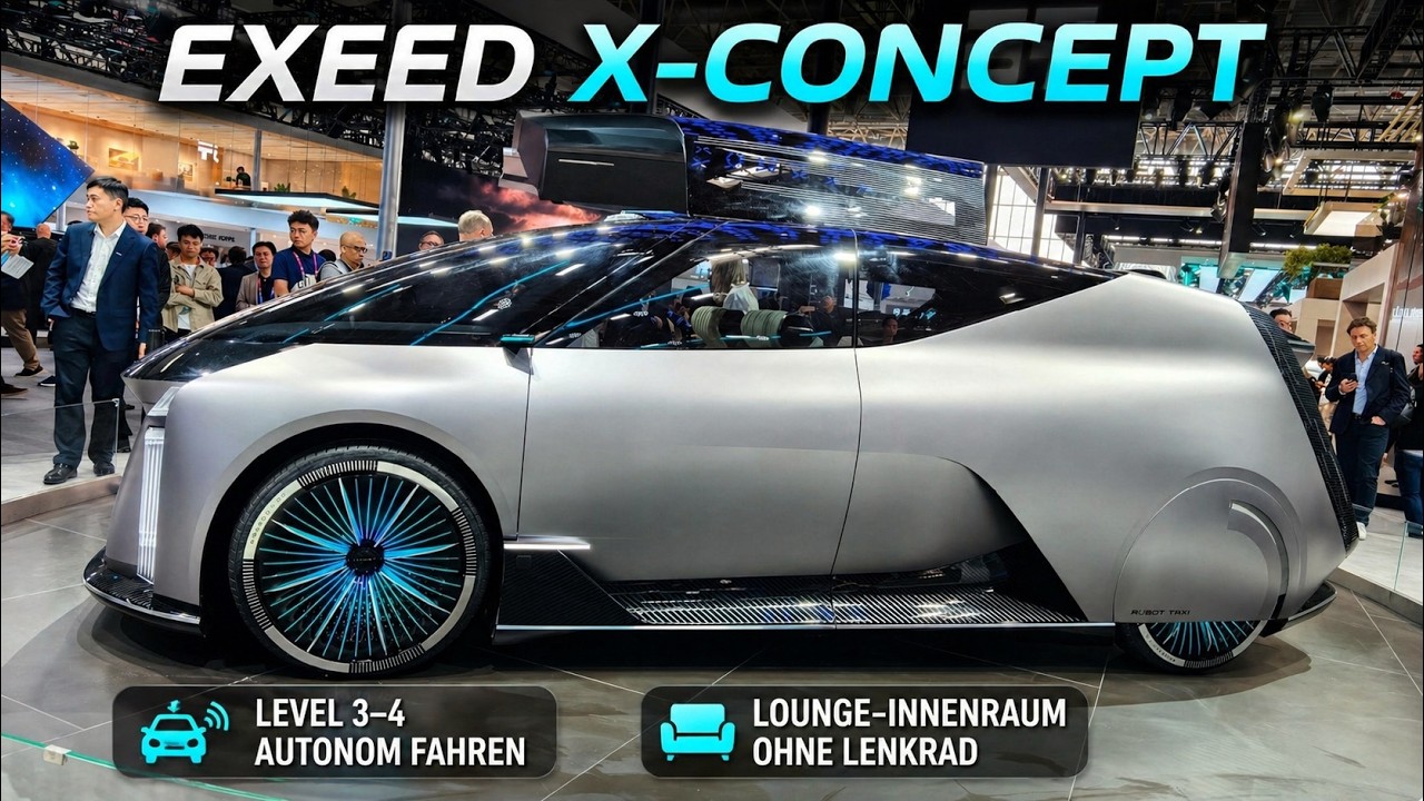 Exeed X-Concept ohne Lenkrad | Peking Autoshow 2026 zeigt autonomes Fahren