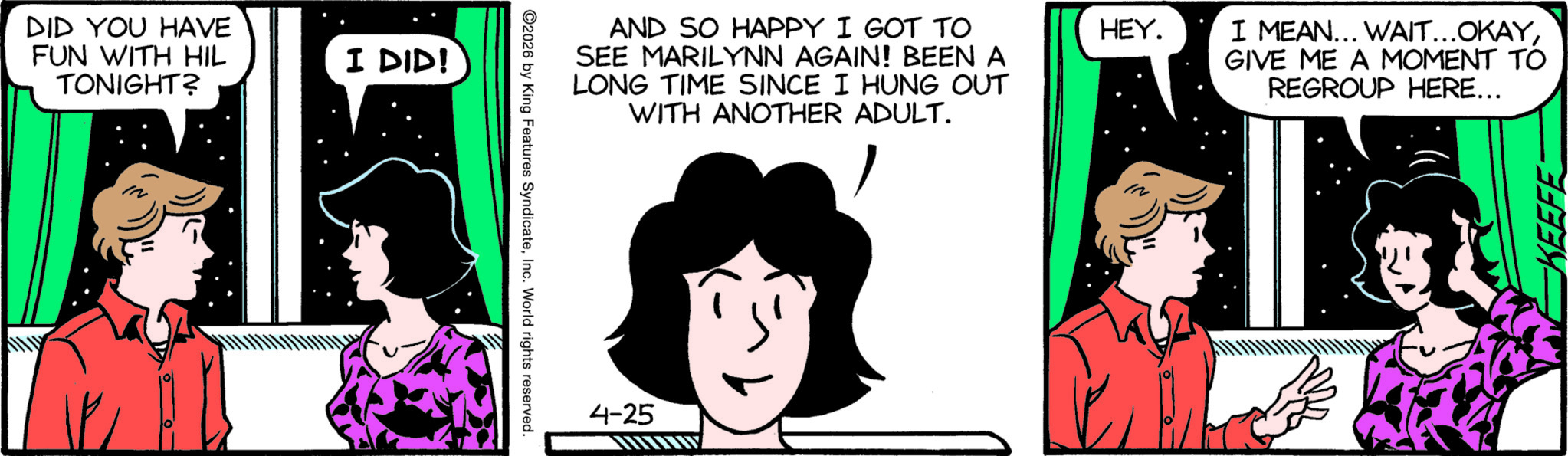 Sally Forth by Francesco Marciuliano; drawn by Jim Keefe