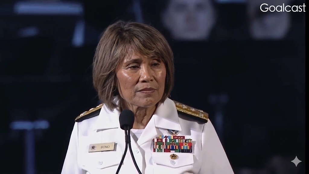 They had to special-order my rank first female 3-star admiral breakthrough