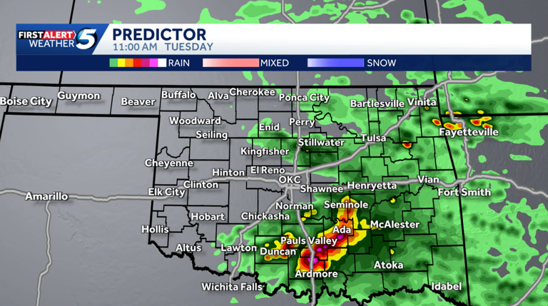 Hour-by-hour forecast: When will Oklahoma see storms with hail and ...