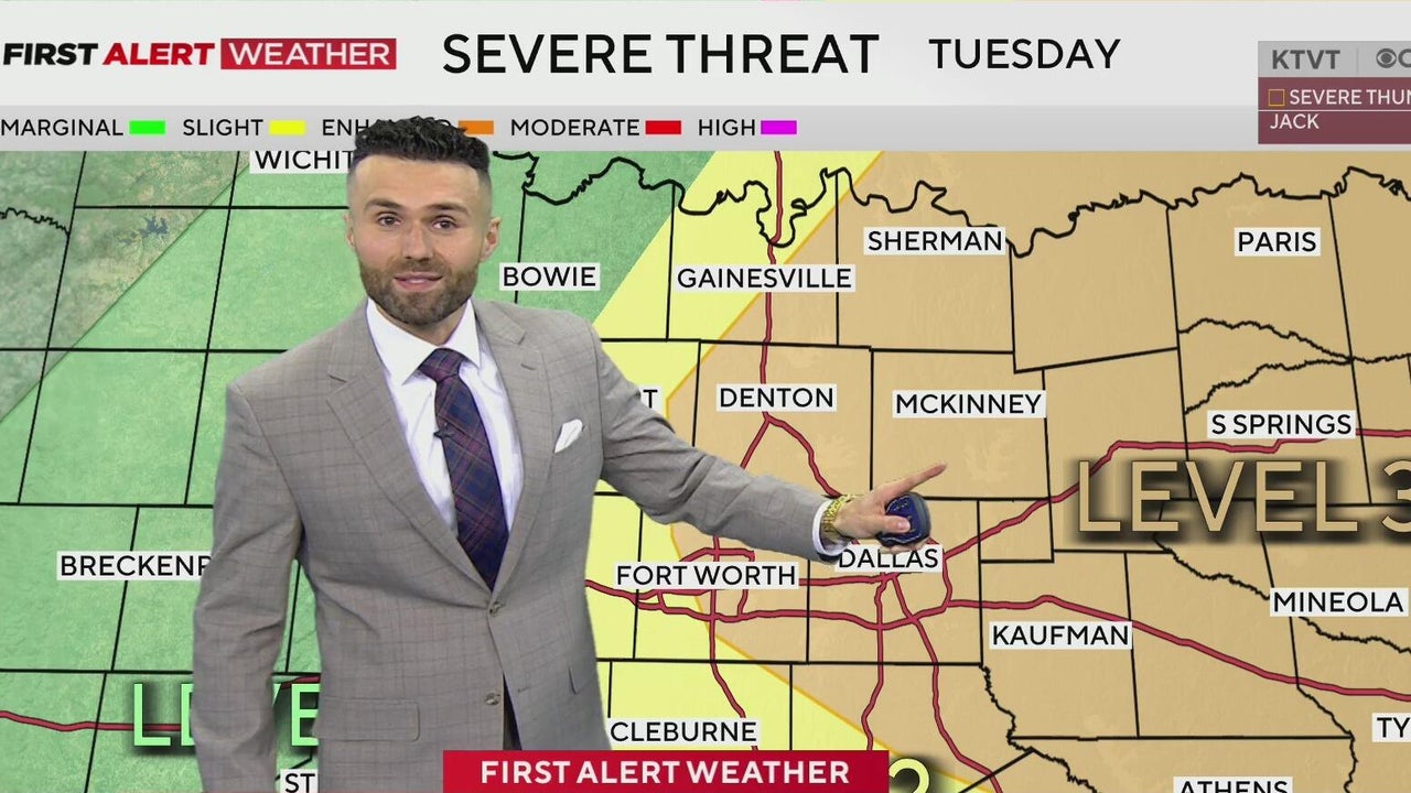 Large hail, damaging winds threaten North Texas as severe storm chances ...
