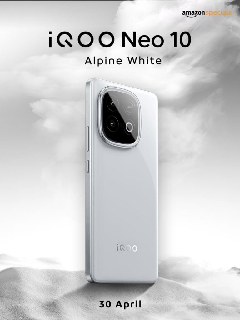 iQOO Neo 10's Alpine White variant officially revealed, here's