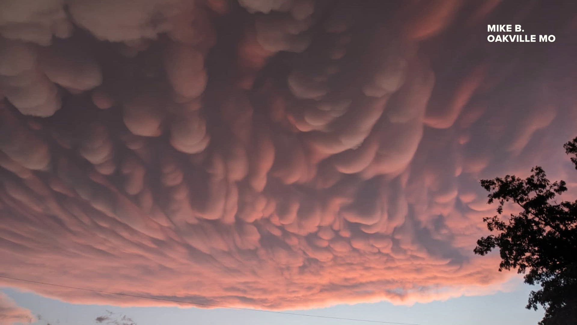 Mammatus clouds spotted over the bi-state after Monday storms