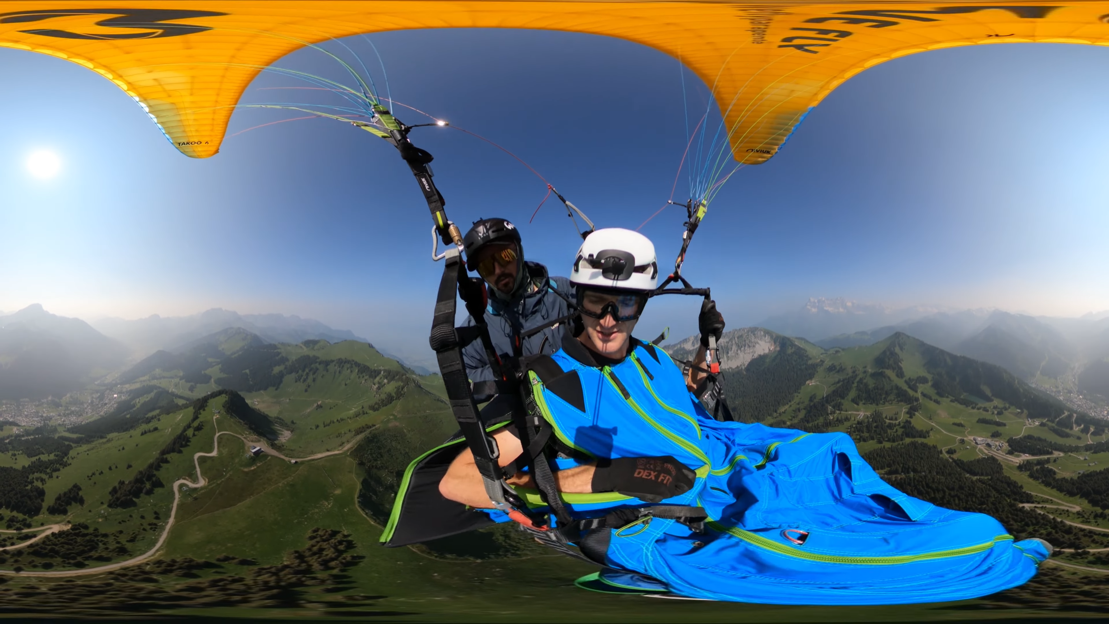 Paragliding into a wingsuit line… and the margin for error disappears