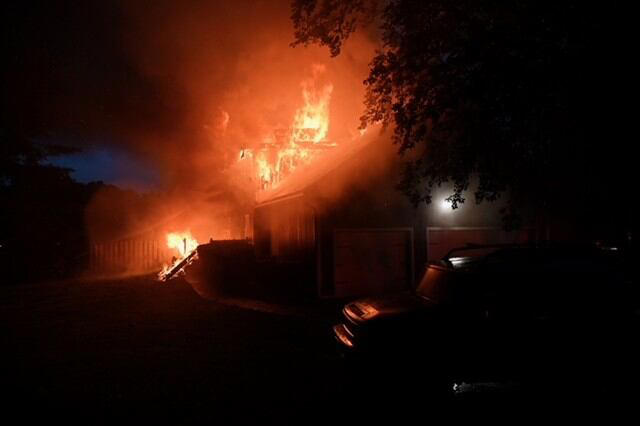 Prospect home damaged after catching fire from lightning strike