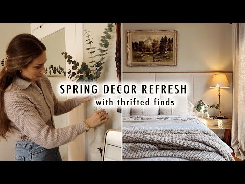 Spring decor refresh highlights thrifted finds and seasonal styling ideas