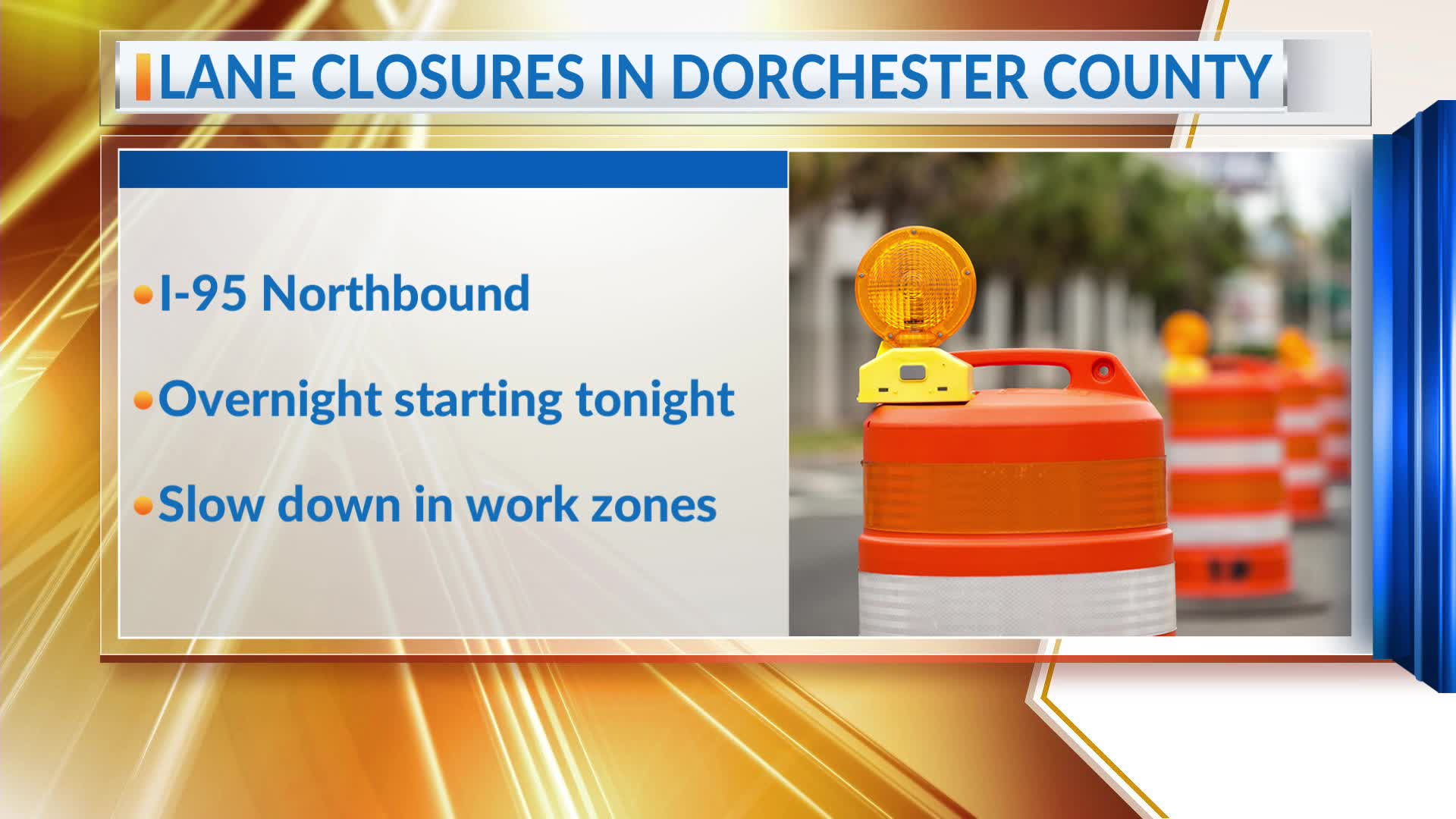 I-26 lane closures expected in Dorchester County