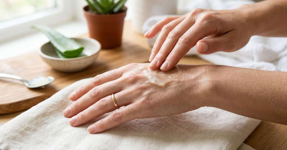 Como usar babosa para restaurar a firmeza da pele das mãos?