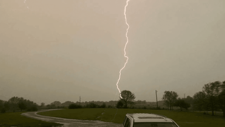 Gallery: Intense storms bring large hail and heavy rain to mid-Missouri