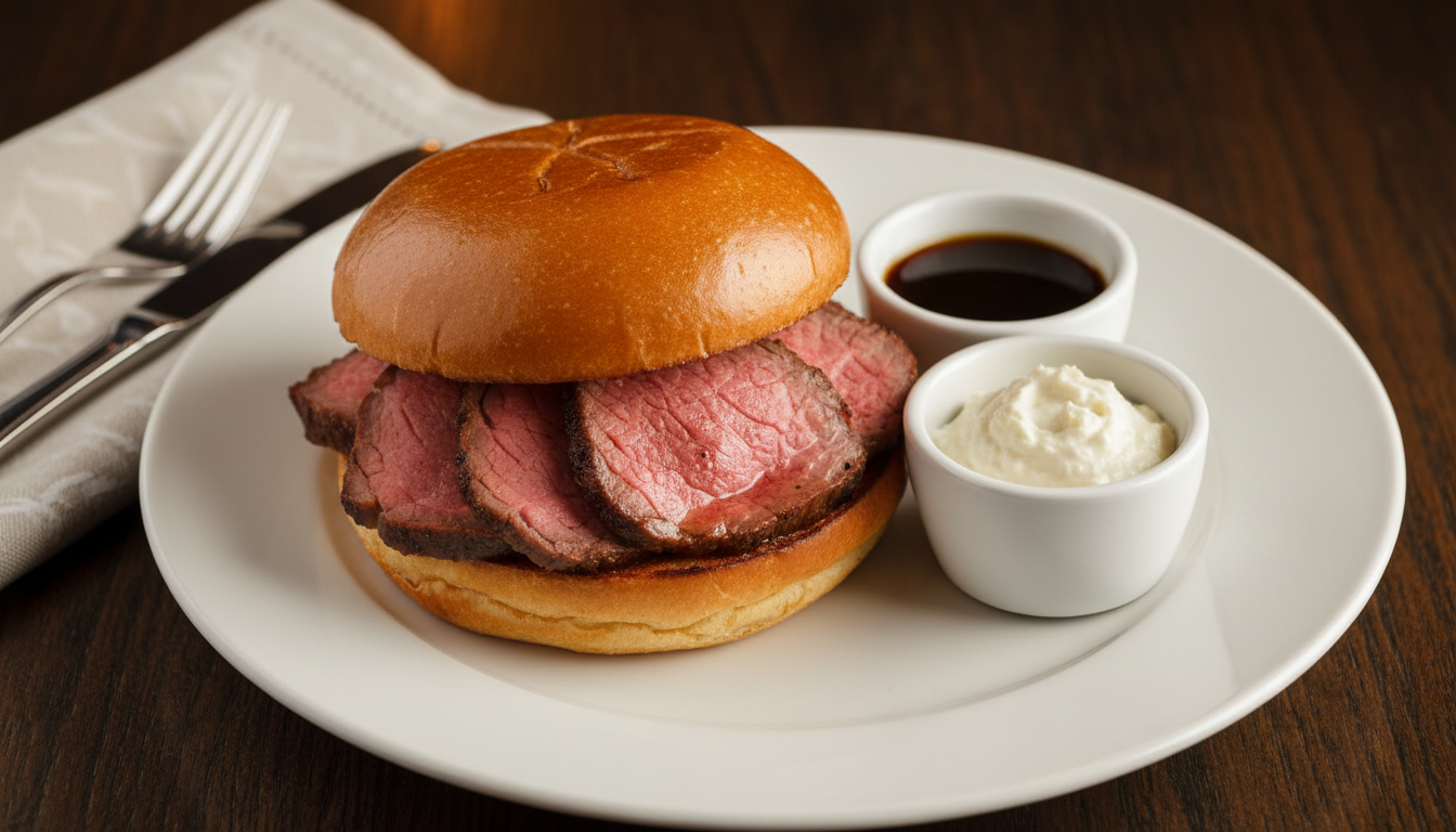 Six chain restaurants serving the best prime rib French dip