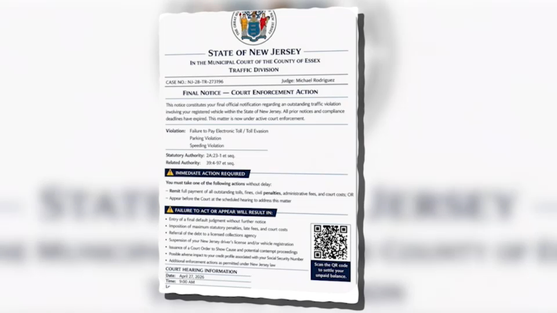New Jersey police warn drivers of new text scams about owing money
