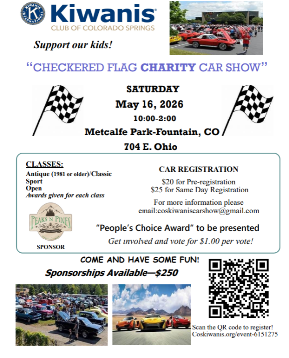 Cool cars for a cause: Kiwanis Club’s charity car show in Fountain