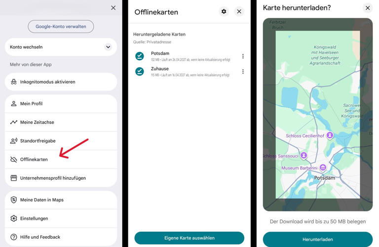 Google Maps offline nutzen: So könnt ihr Karten herunterladen