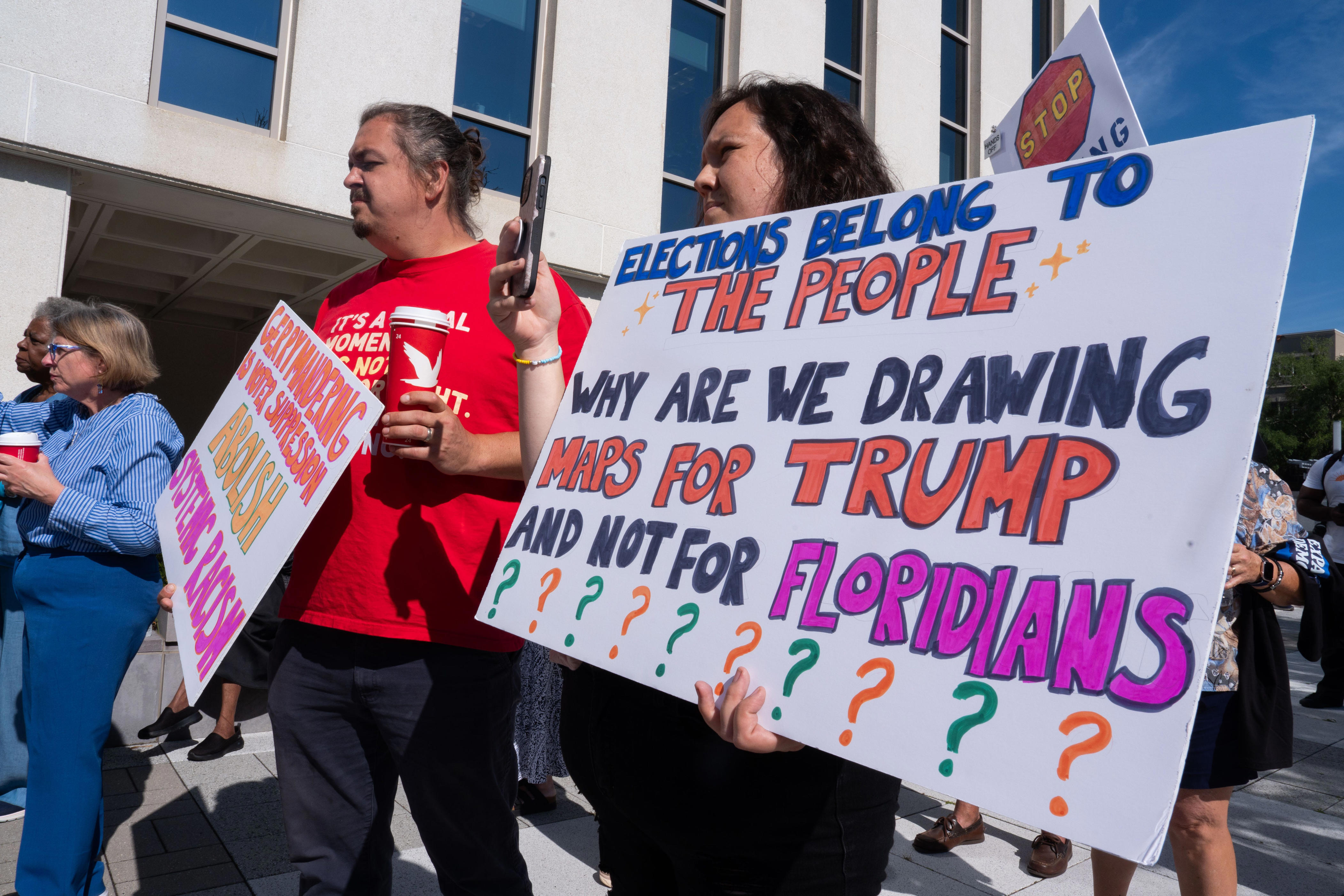 In Florida, redistricting session starts with protests, more turmoil