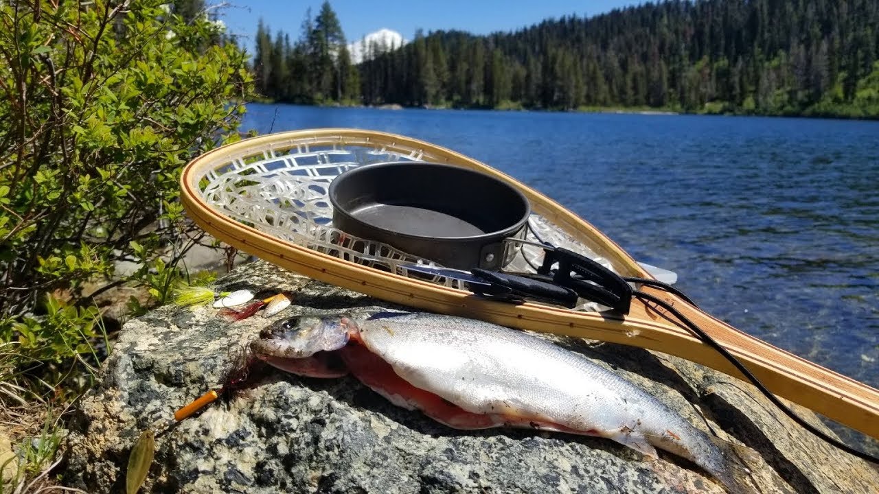 Caught dinner in volcanic territory! Fishing under a volcano!