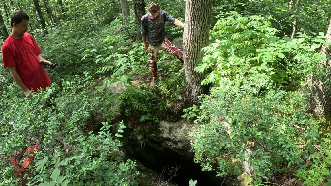 A small cave entrance hides a massive drop - and it’s not the scariest ...