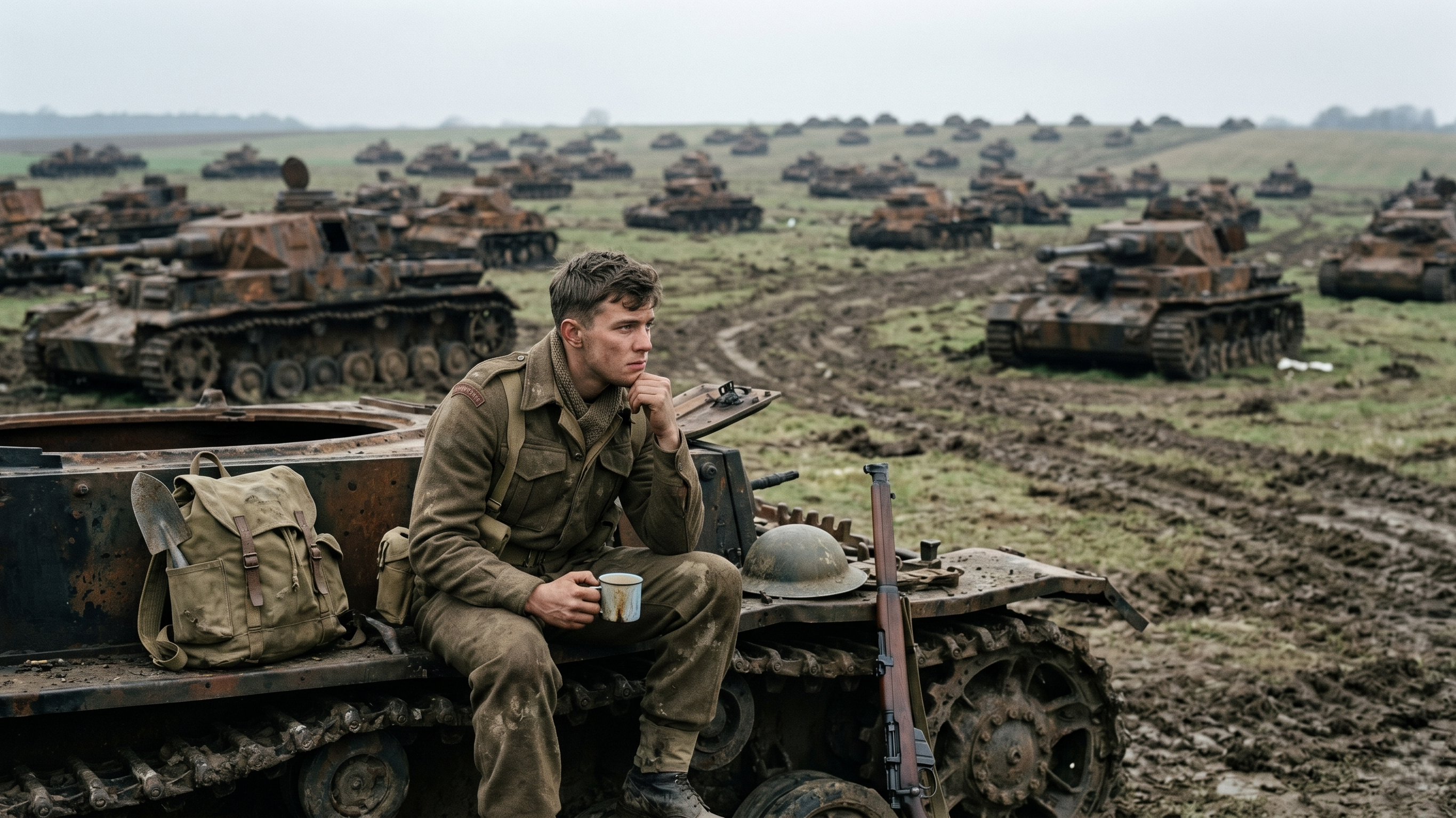 A farm boy faced an entire army column - and opened fire