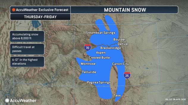 Much-needed snow to close out April, start May in Colorado Rockies