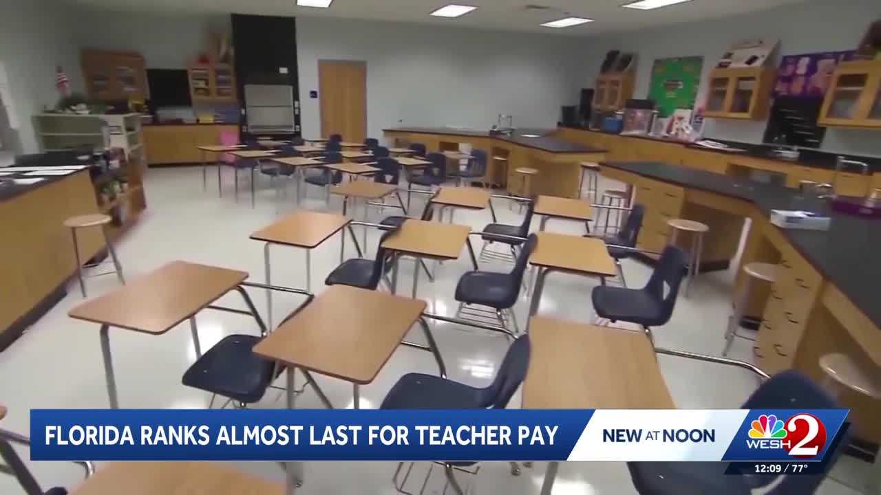 Florida ranks almost last in teacher pay, report shows