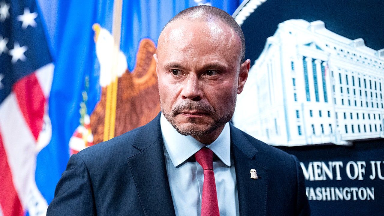 FBI Deputy Director Dan Bongino holds a news conference at the Department of Justice on Dec. 4, 2025.