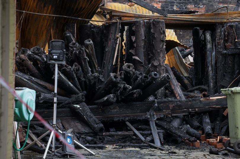 Fire still burning at Retford carpet business left destroyed by blaze