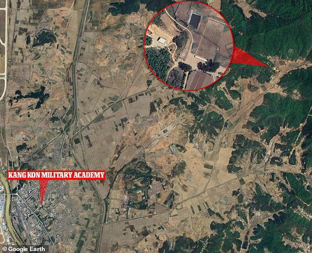 In Pyongyang, execution sites included the firing range of the Kang Kon Military Academy (pictured)