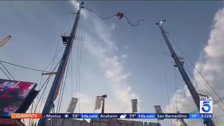 Video shows terrifying moment carnival ride snaps midair, injuring 4