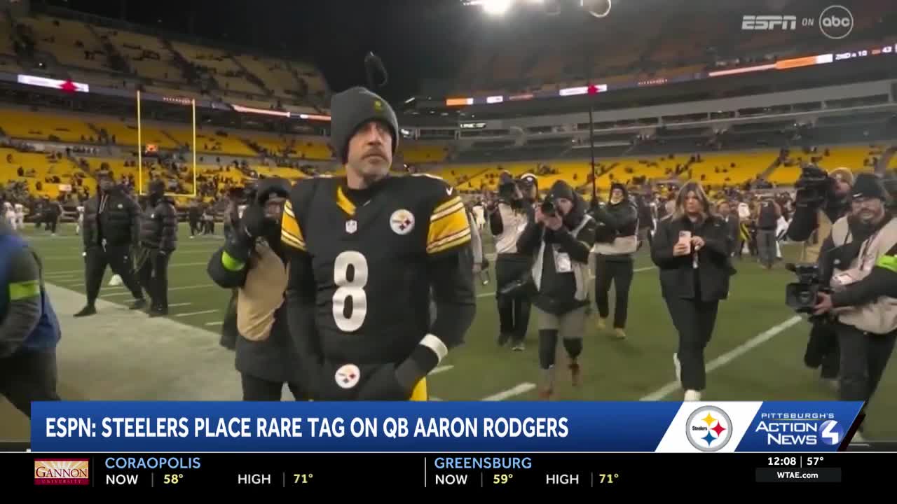 QB latest: Steelers reportedly place rare tag on Aaron Rodgers
