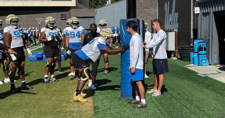 UCLA football practice videos from Tuesday
