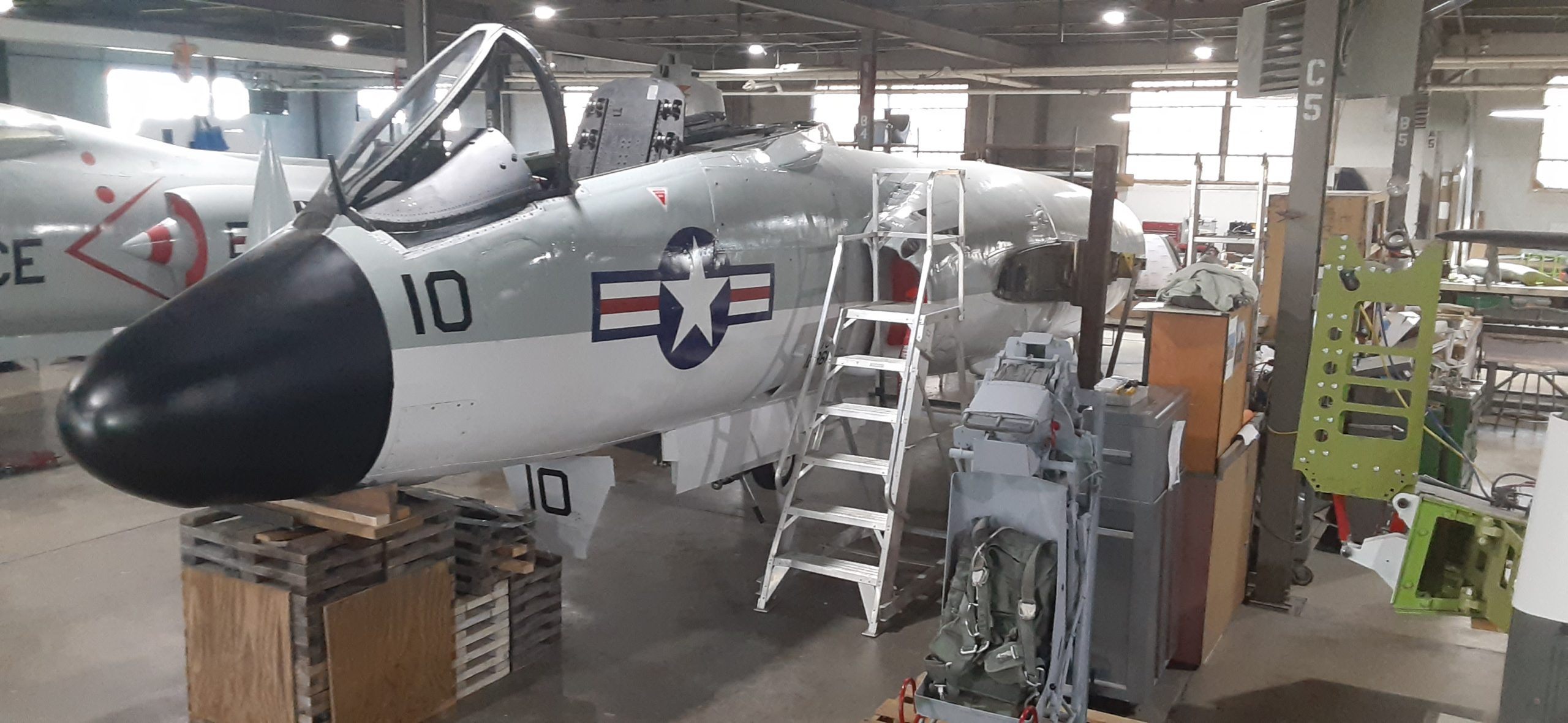 Restoration continues on rare Vought F7U Cutlass at MAPS Air Museum