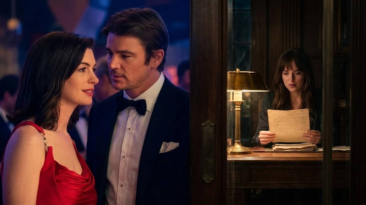 First glimpse of Verity: Anne Hathaway, Josh Hartnett, and Dakota ...