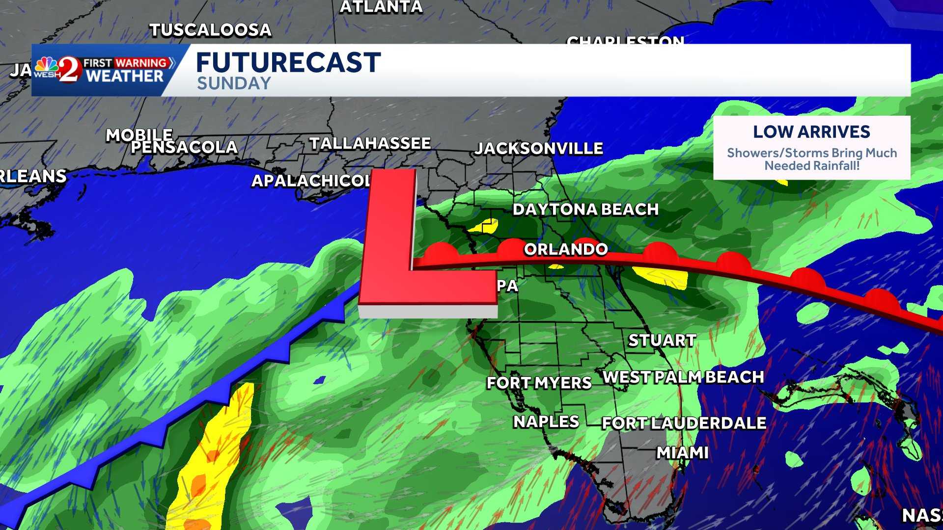 Heavy rain may be on its way to Central Florida this weekend