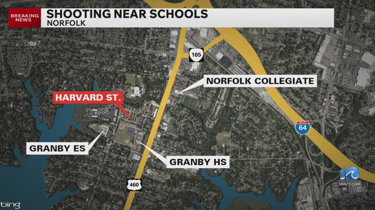 Nearby shooting incident prompts lockdown at Norfolk schools