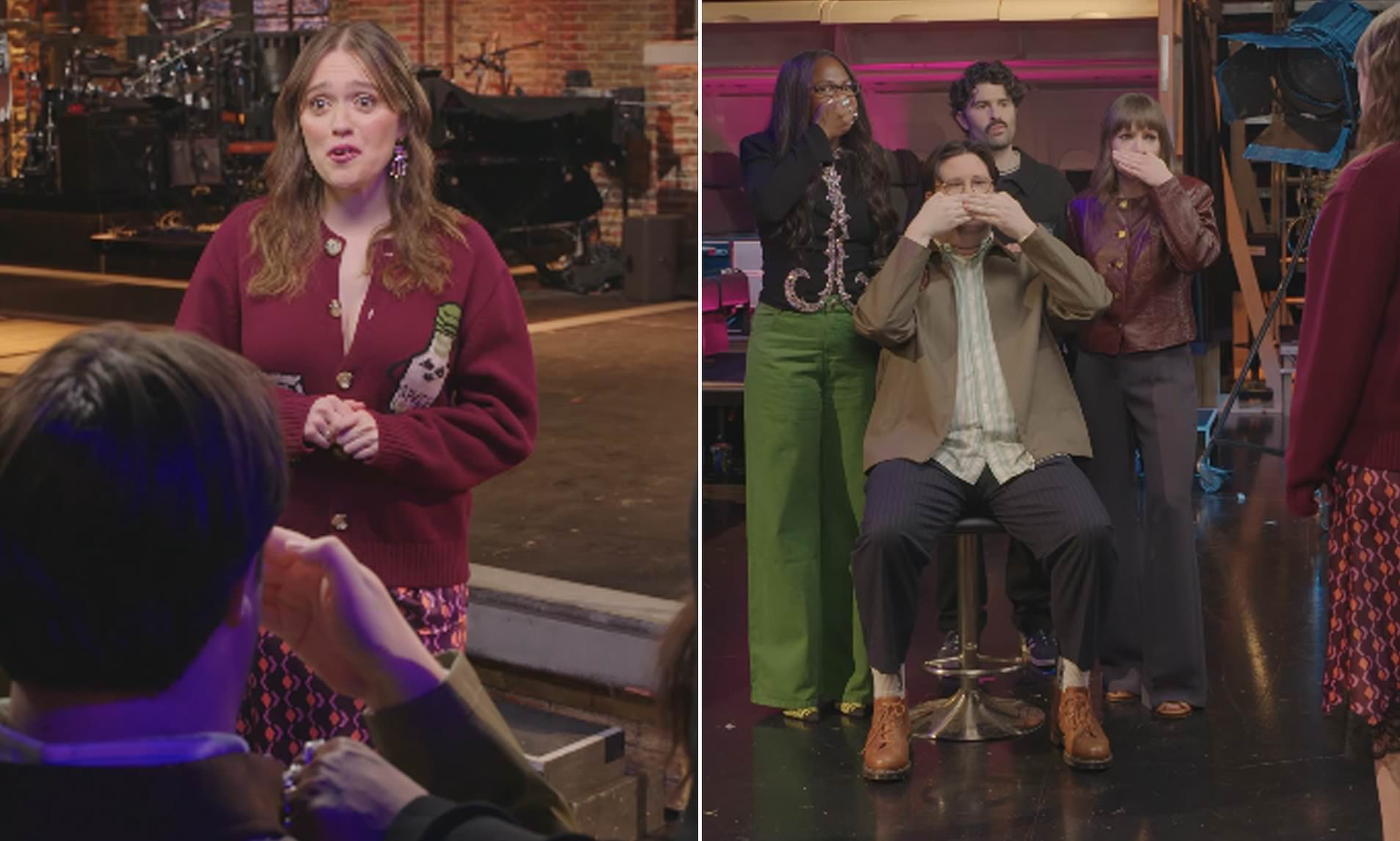 Aimee Lou Wood turns SNL teeth parody into UK hosting triumph