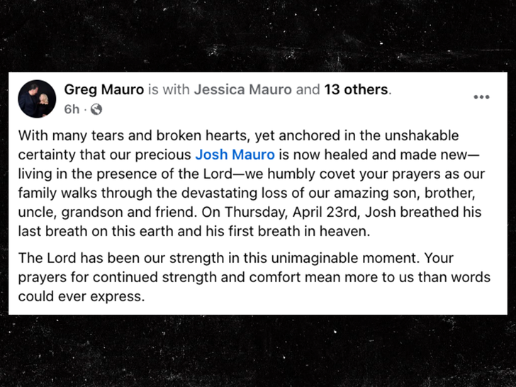 Former NFL Player Josh Mauro Dead At 35