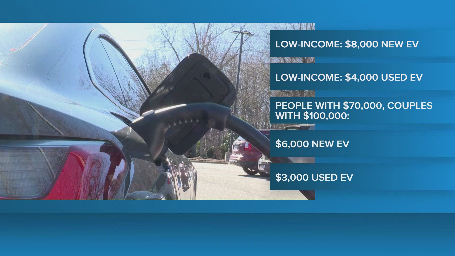 Mainers looking to buy electric vehicles can save money through rebates