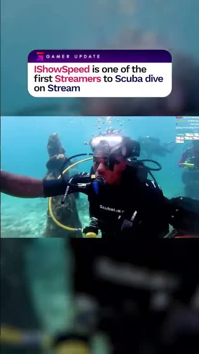 IShowSpeed is one of the first streamers to scuba dive on stream # ...
