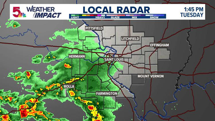 Live radar | Storms move back into the St. Louis region after Monday's ...
