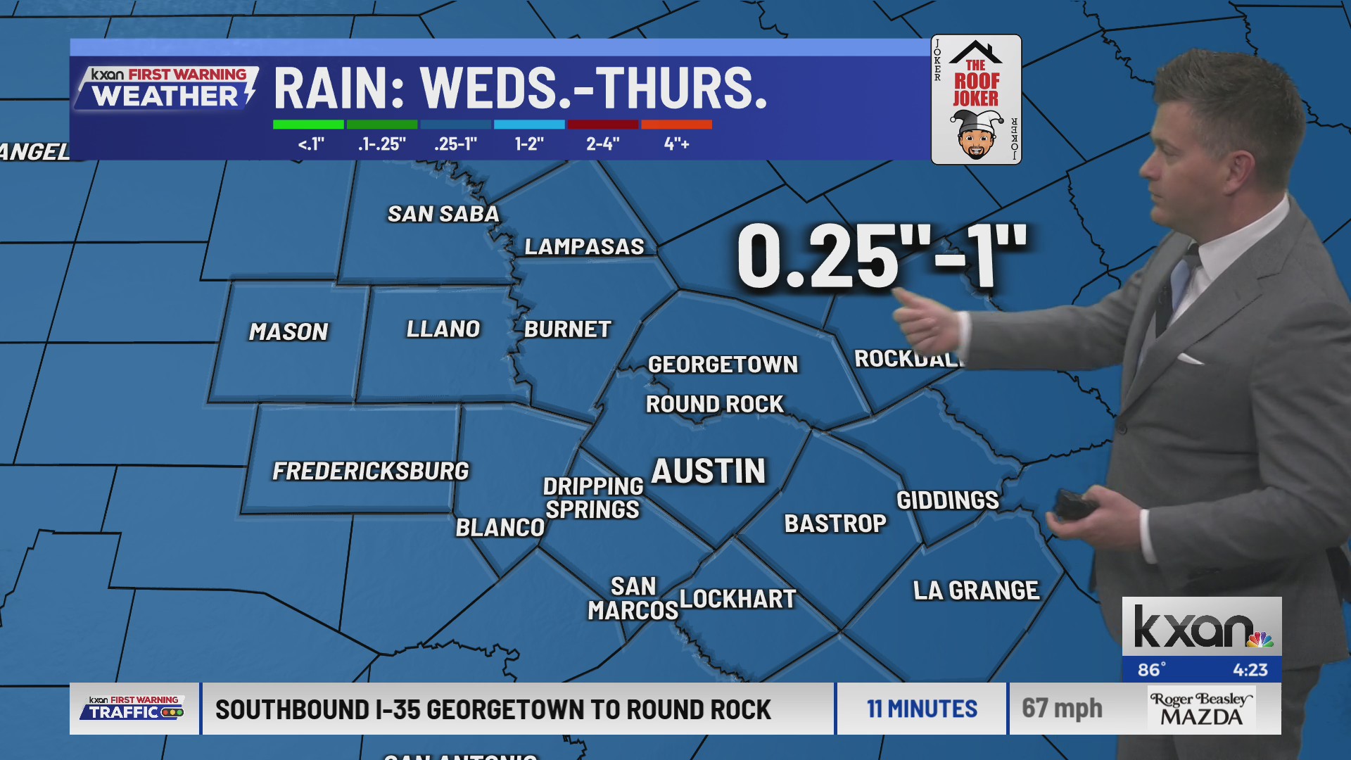Storm coverage kicks up Wednesday with a cold front | KXAN forecast ...